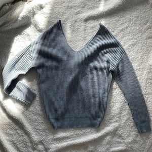 Super cute open back sweater